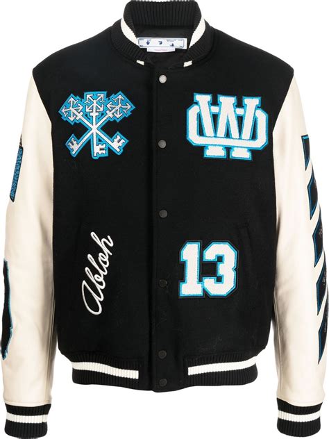 varsity jacket off-white